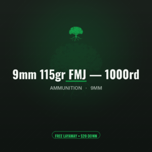 Federal American Eagle 9mm 115gr FMJ — 1000 Round Case